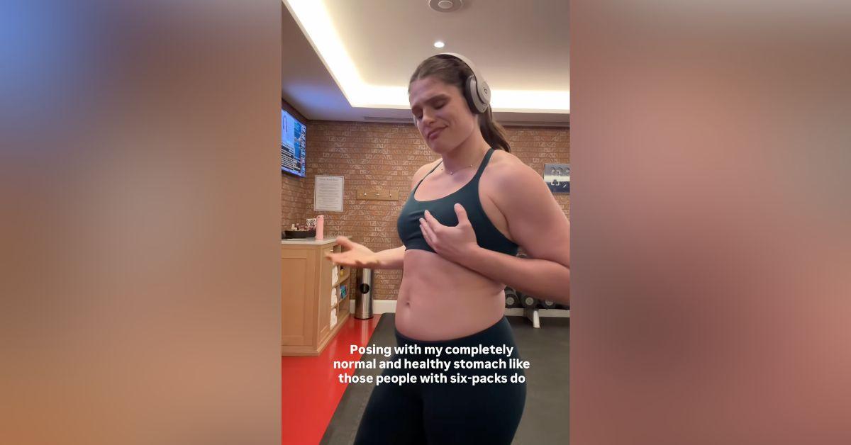 Image of Ilona Maher preached body positivity on social media.