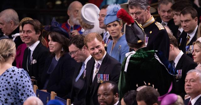 princess anne reacts rumor she blocked prince harry view coronation