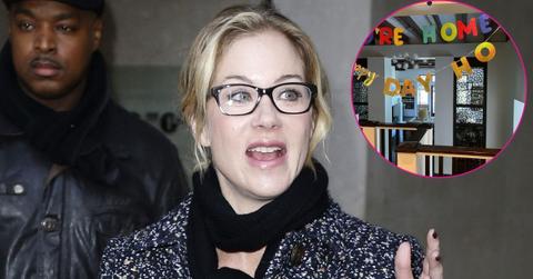 Image of Christina Applegate and (inset) Sadie Grace LeNoble's message.