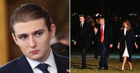 photo of Barron Trump, Donald Trump and Melania Trump