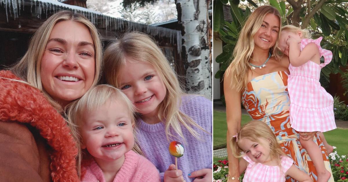 Photos of Lindsay Arnold and her two daughters.