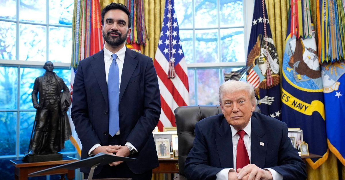 image of Donald Trump and Zohran Mamdani met at the White House on November 21.