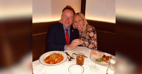 photo of Marjorie Taylor Greene and Brian Glenn.