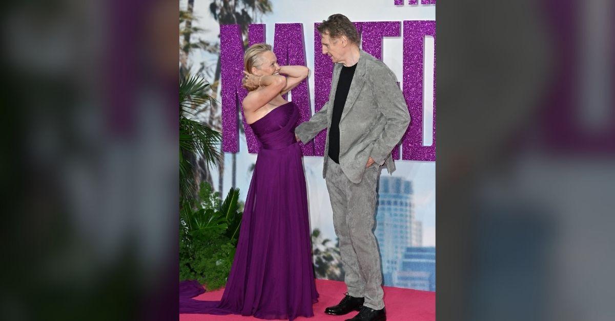 Photo of Liam Neeson isn't shy about showing his praise to Pamela Anderson.