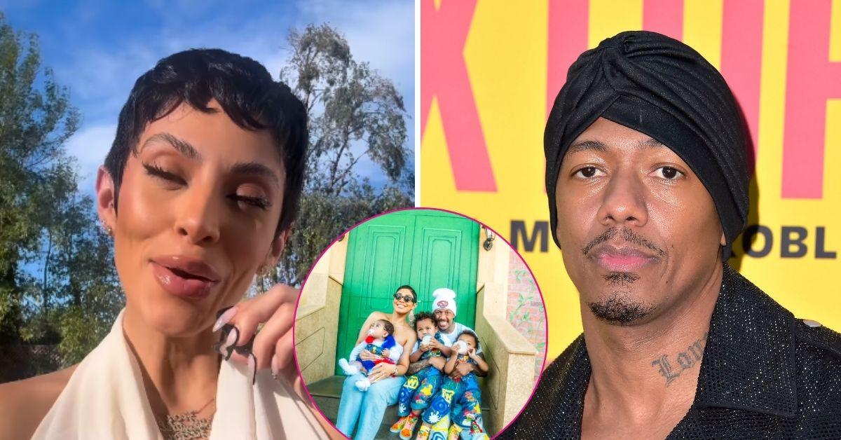 split photo of Abby De La Rosa, Nick Cannon & Kids