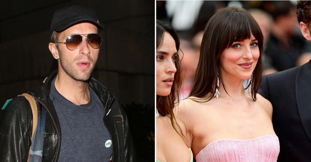 Photo of Chris Martin and Dakota Johnson were first romantically linked in 2017.