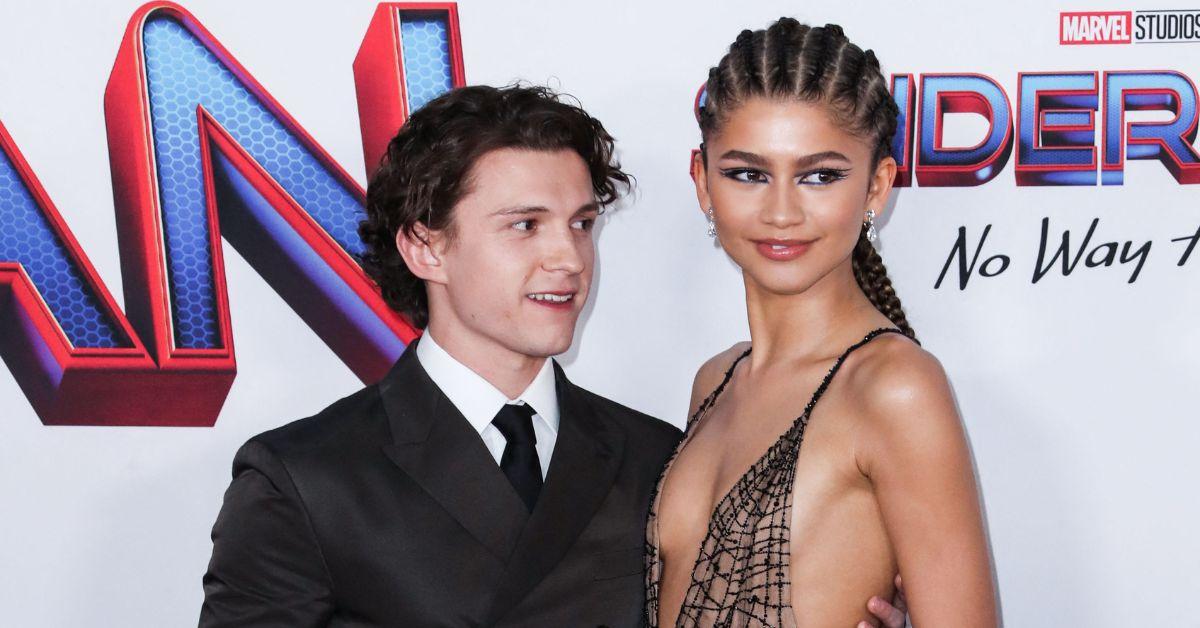 image of Zendaya stunned in a black mini dress.