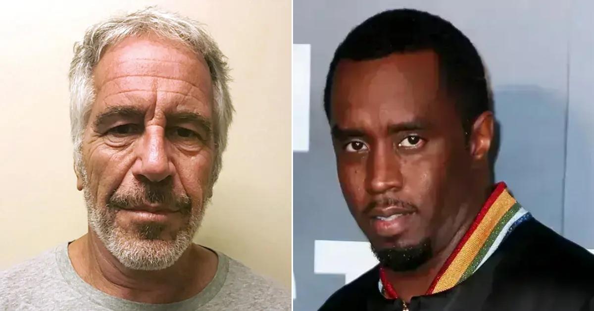 Photo of Jeffrey Epstein and picture of Sean 'Diddy' Combs.