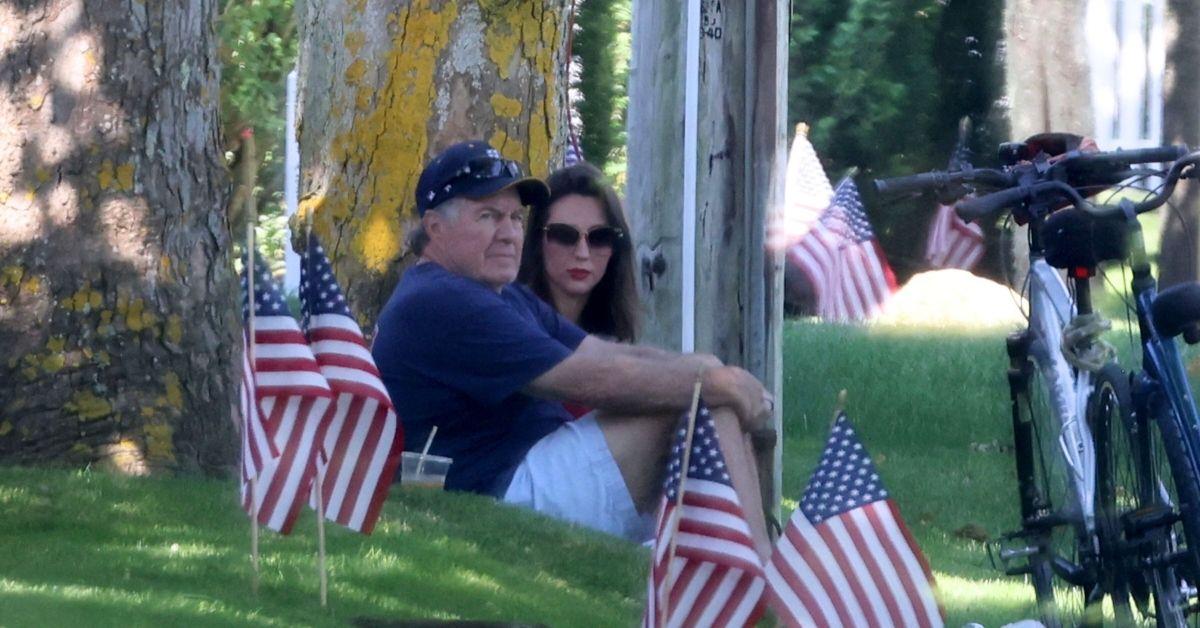 Photo of Jordon Hudson and Bill Belichick
