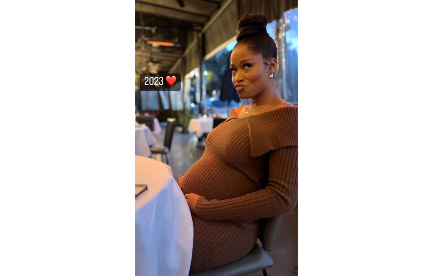 keke palmer baby bump photos