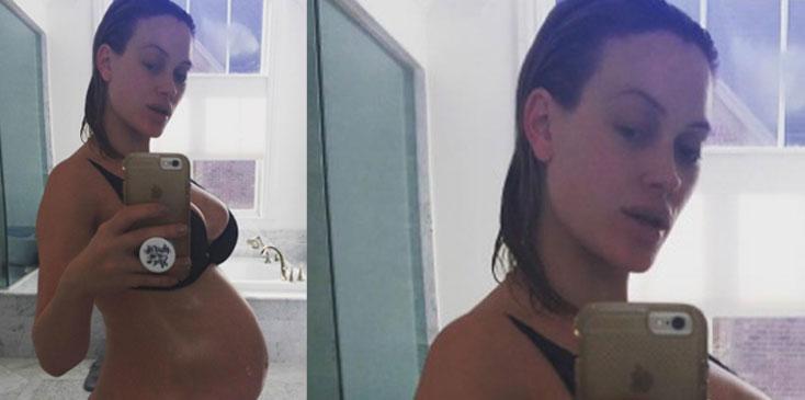 Peta murgatroyd near nude pregnant selfie