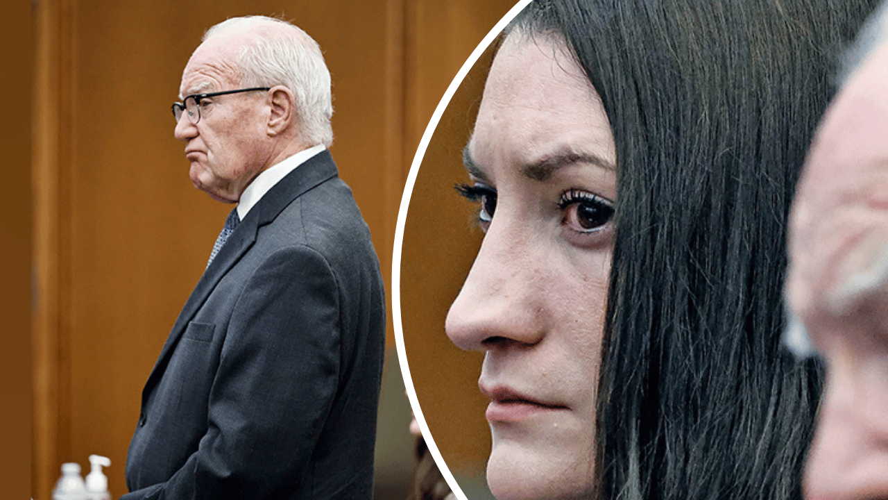 Composite photo of Lindsay Clancy and lawyer.