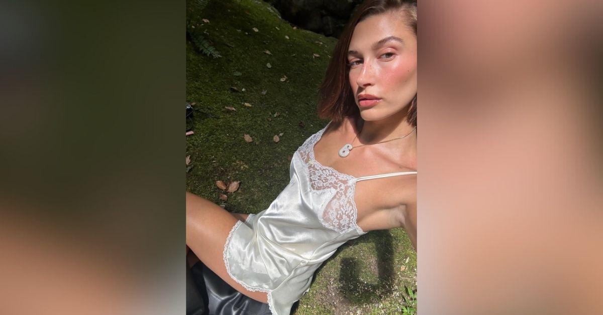 hailey bieber braless moments hot photos