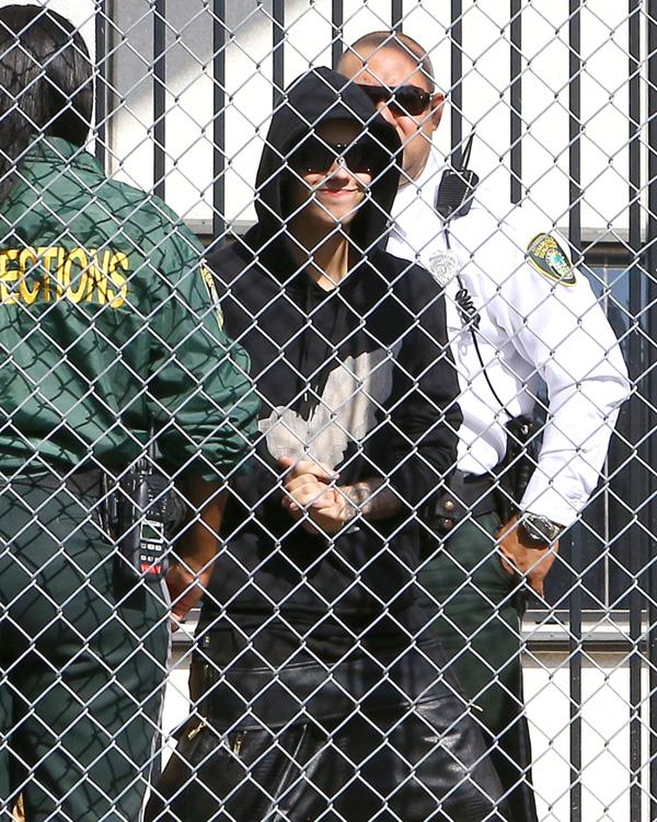 justin bieber in jail