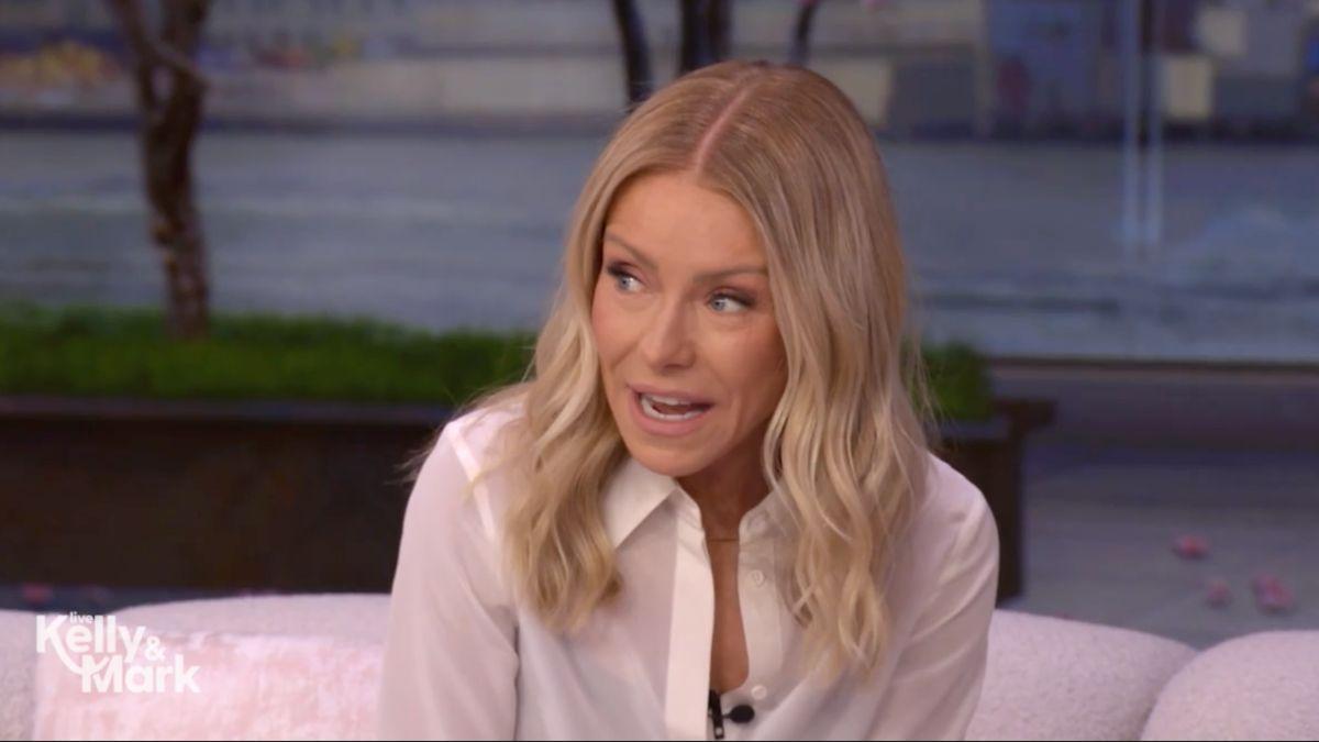 Image of Kelly Ripa told the ironic story while discussing a study about moms on Mother's Day. 