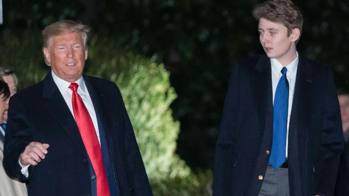 image of Donald and Barron trump