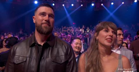 Photo of Travis Kelce and Taylor Swift