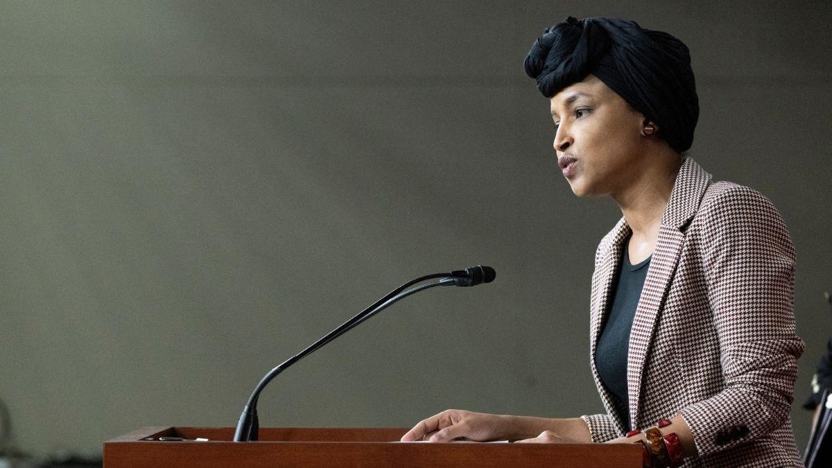 Phot of Congresswoman Ilhan Omar questioned if Donald Trump was 'suffering from dementia.'