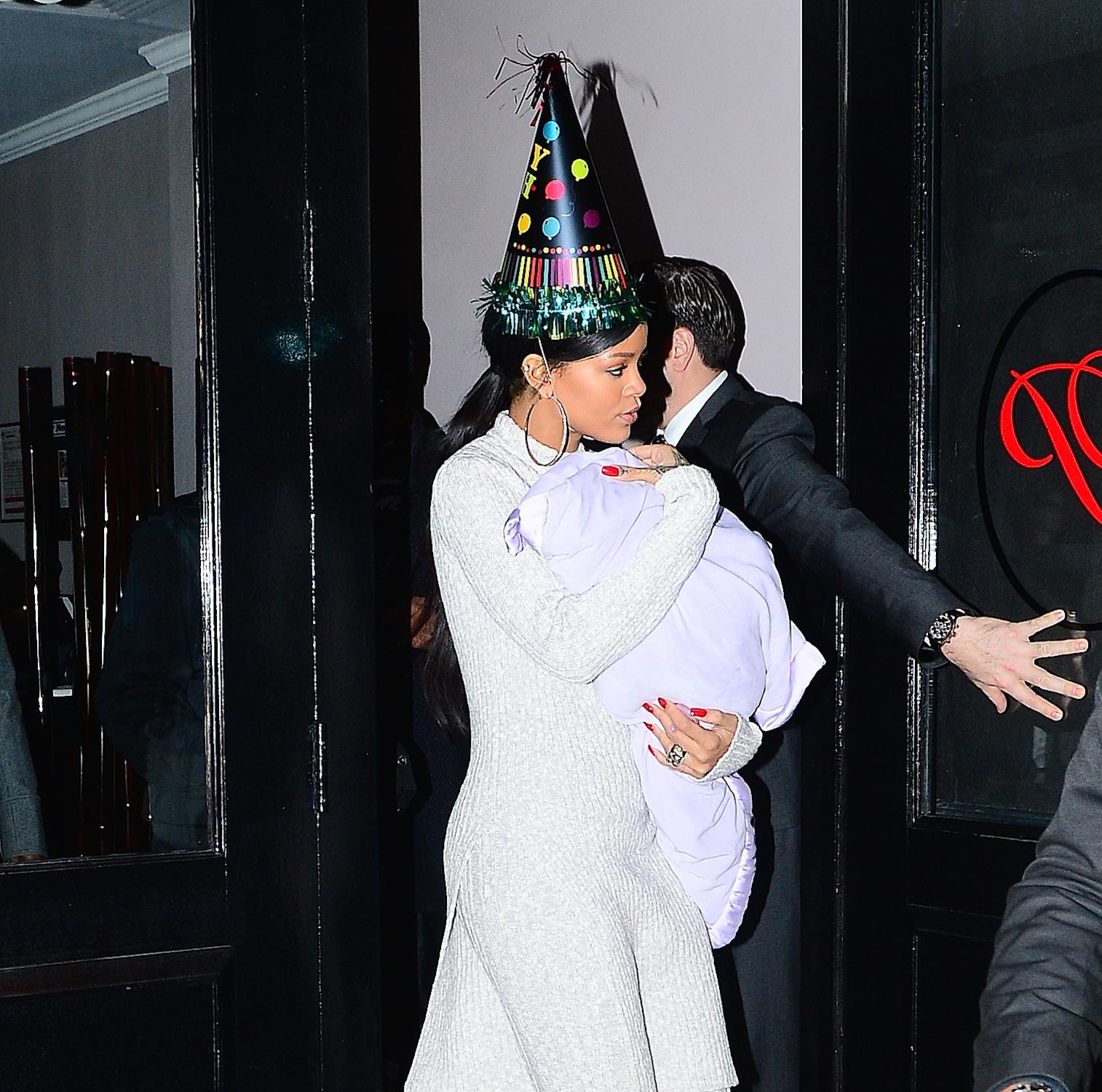 Rihanna is the ultimate party girl at her Grandpa&#039;s 86th birthday celebration