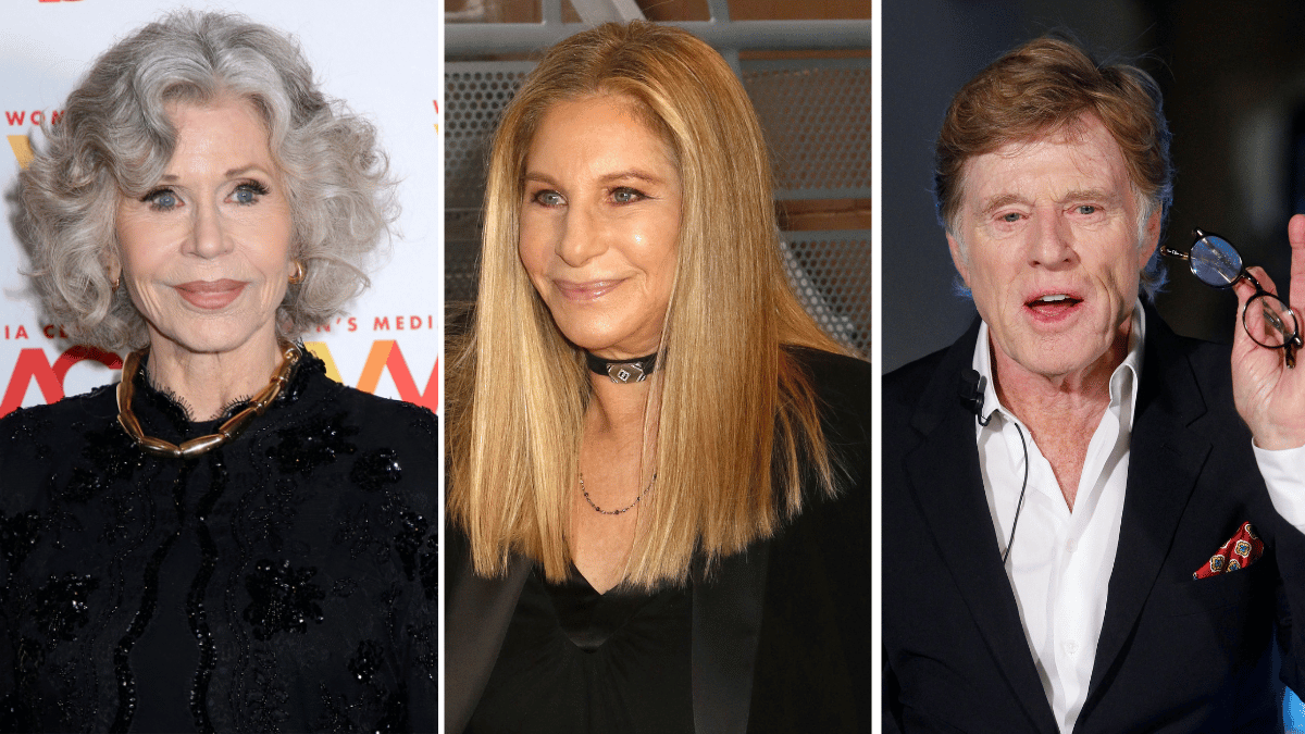 Photo of Jane Fonda, Barbra Streisand and Robert Redford 