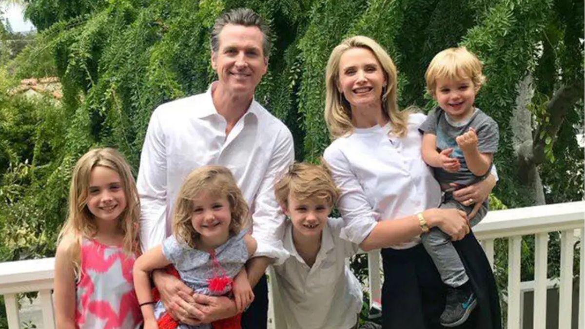 image of Gavin Newsom said his wife would be an 'extraordinary' first lady.