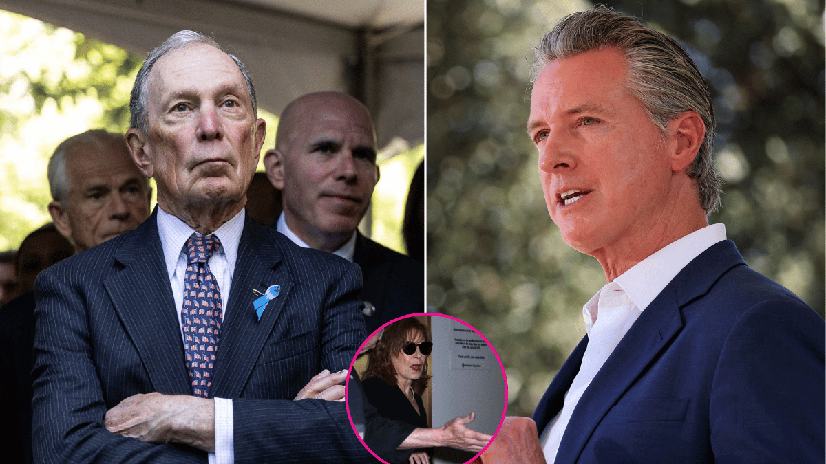 Michael Bloomberg; Joy Behar ; Gavin Newsom