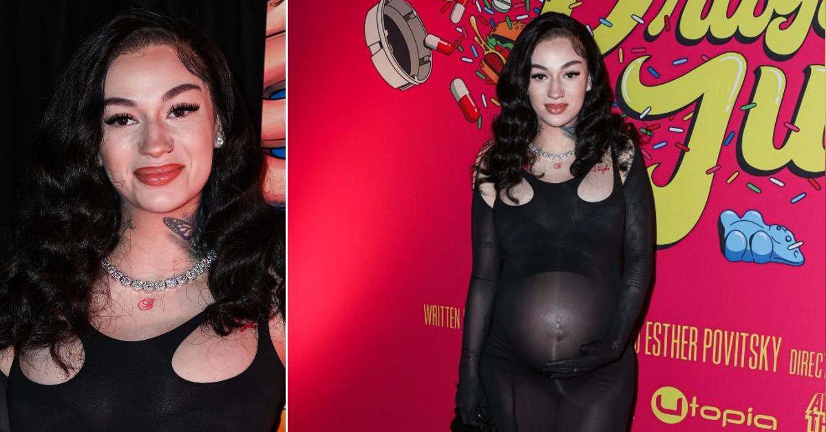 Bhad Bharbie Shows Off Growing Baby Bump in See-Through Black Dress