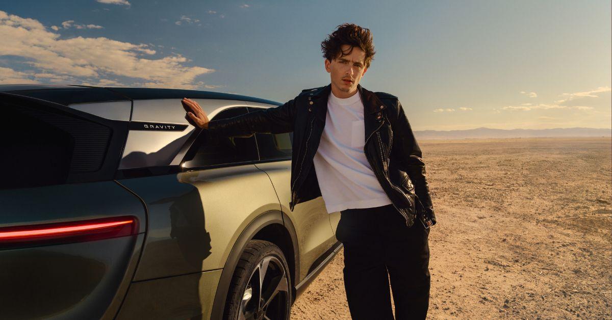 Image of Timothée Chalamet is a new brand ambassador for Lucid Motors.