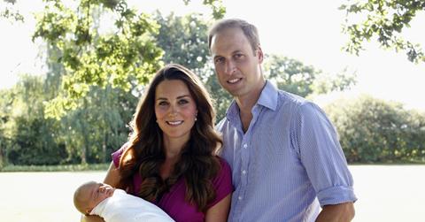 The Duke and Duchess of Cambridge With Their Son Prince George Alexander Louis of Cambridge In Bucklebury