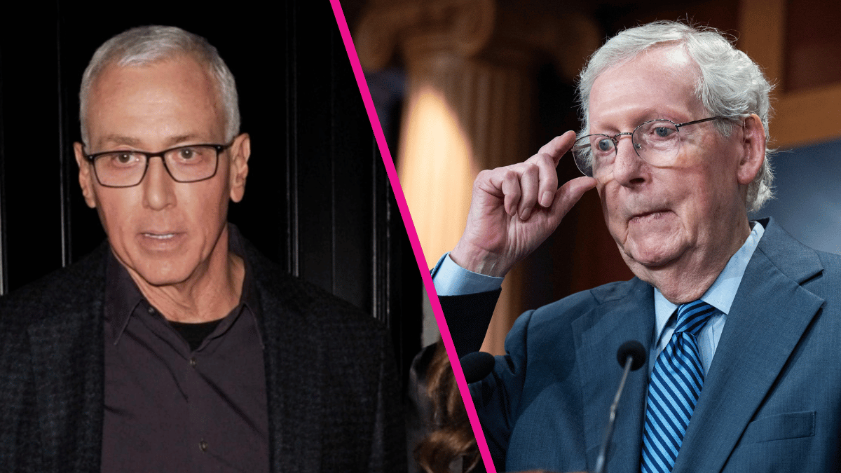 Composite photo of Dr. Drew Pinsky and Mitch McConnell.