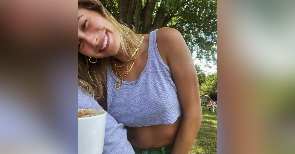 hailey bieber braless moments hot photos