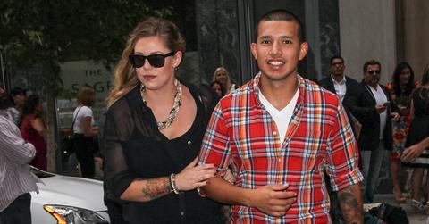 Kailyn Lowry and Javi Marroquin leaving fashion show in Soho