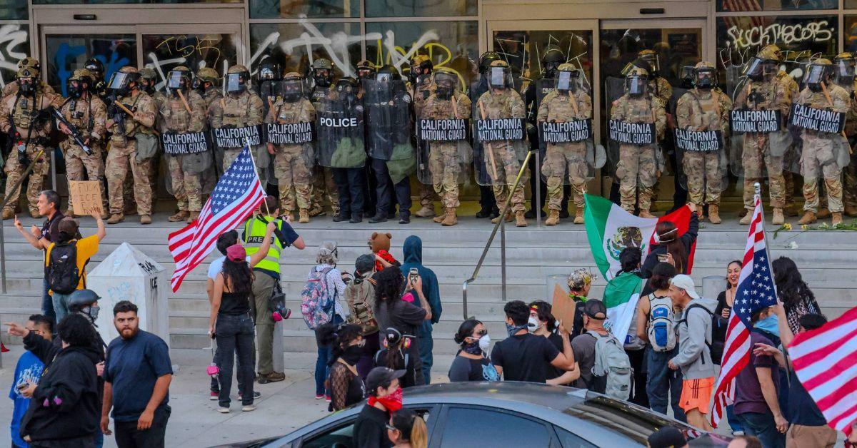 donald trump sassy response la protests feud escalates