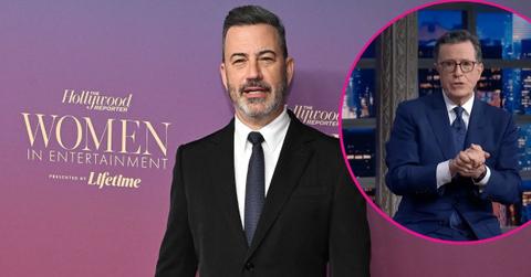 image and inset of jimmy Kimmel and Stephen colbert