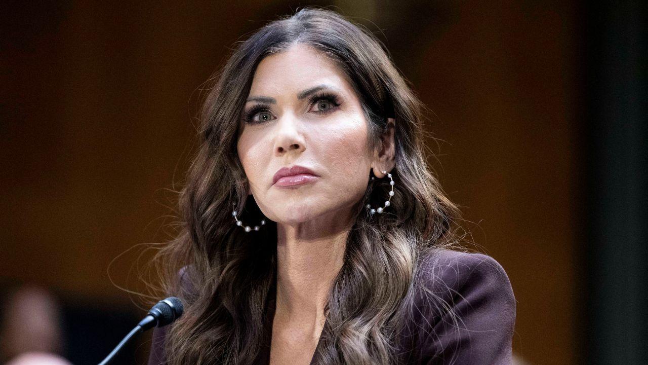 image of Noem is rumored to be having an affair with Lewandowski.