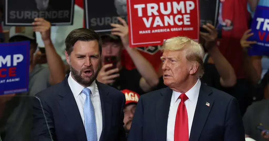 donald trump fight back against democrats jd vance weird