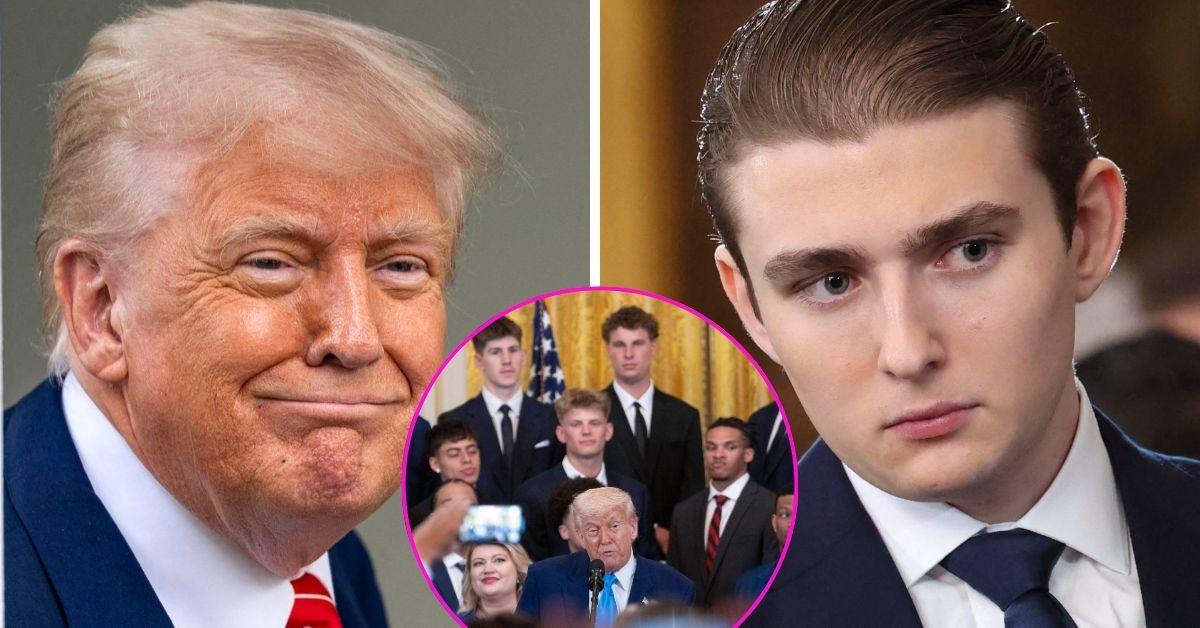 donald trump jokes about barron height