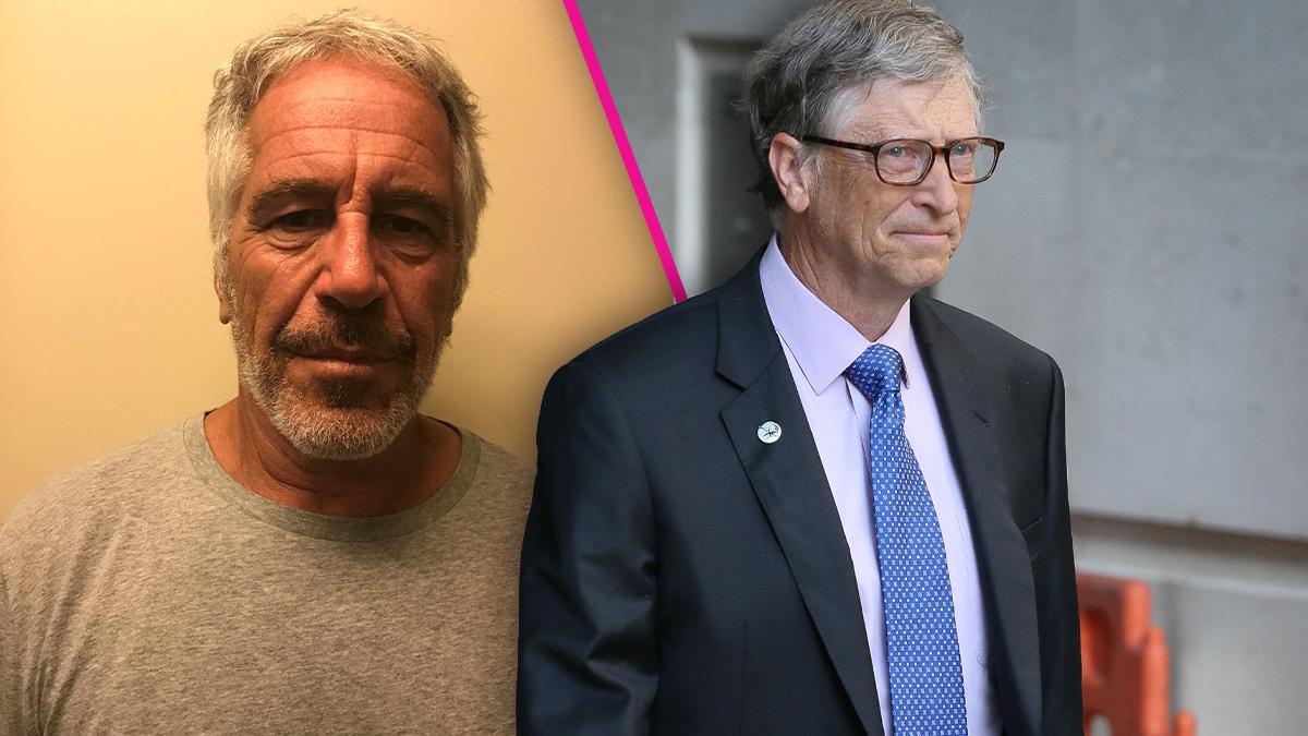 Composite photo of Jeffrey Epstein and Bill Gates.