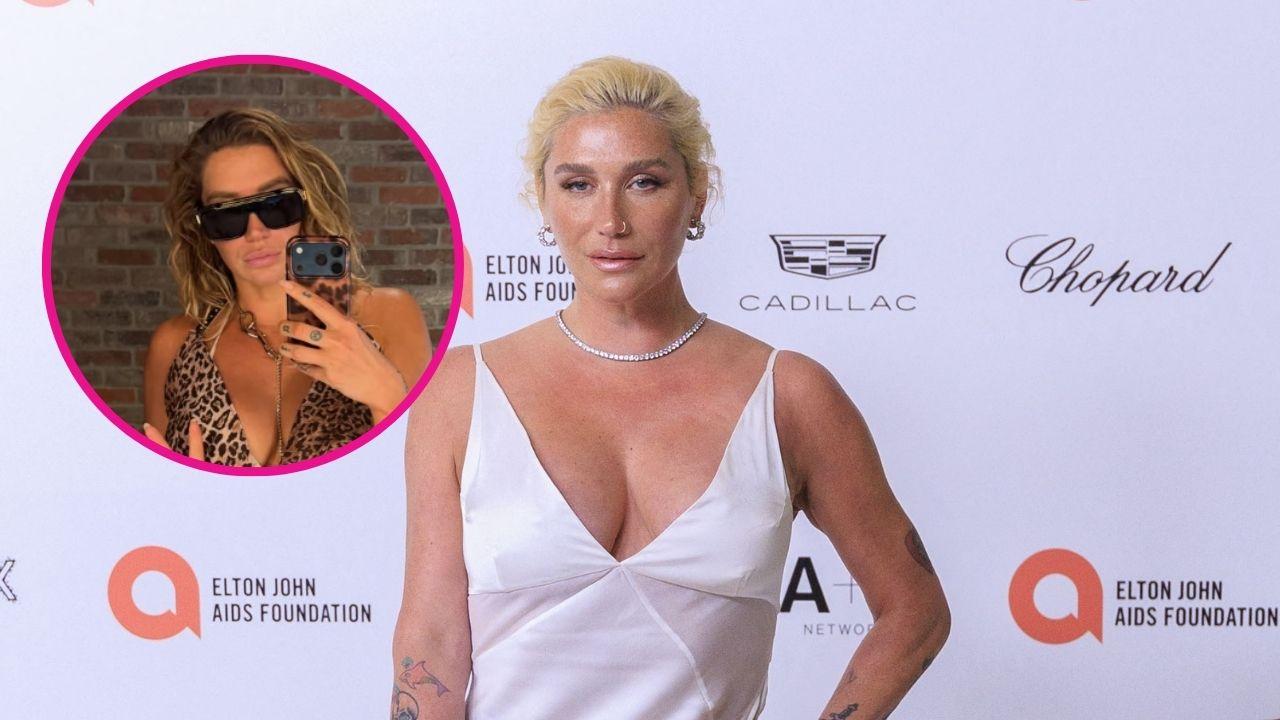 Image of Kesha shared the mirror selfie on August 30. 