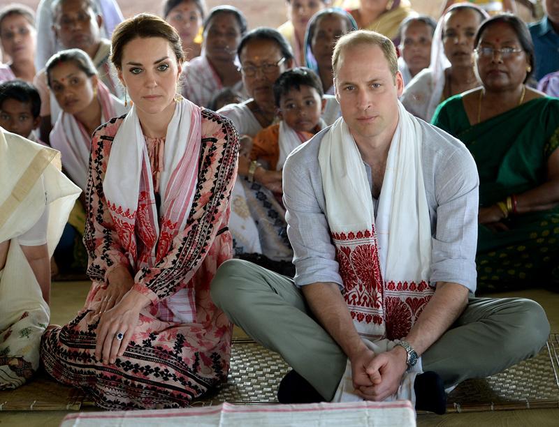 The Duke and Duchess of Cambridge visit Pan Bari Village in the Kaziranga National Park