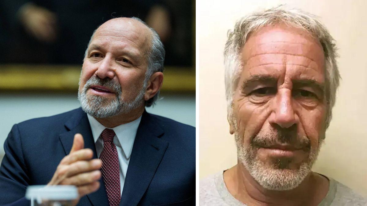 image of Howard Lutnick visited Jeffrey Epstein's island after the latter was convicted on s-- crimes.