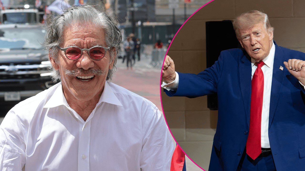 Composite photo of Geraldo Rivera and Donald Trump.