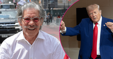 Composite photo of Geraldo Rivera and Donald Trump.