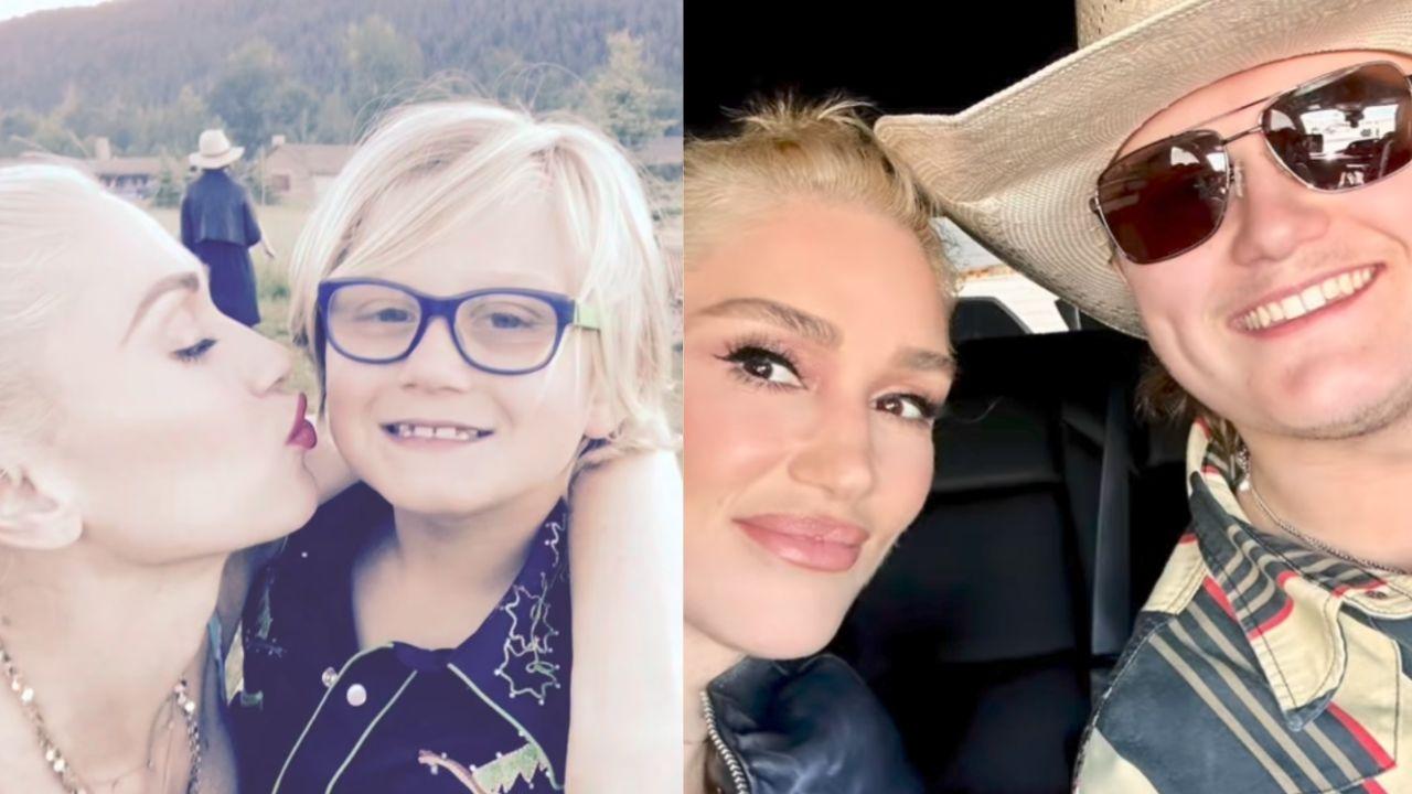 Images of Gwen with her son Zuma.