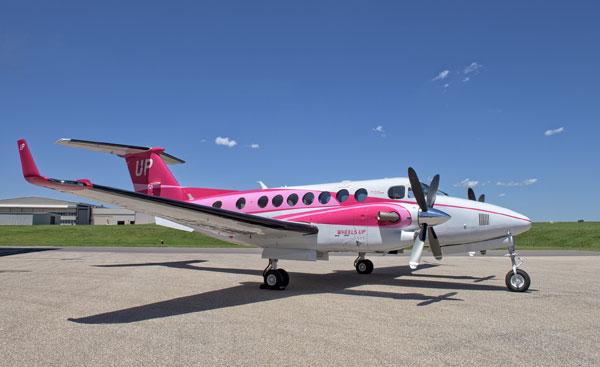 Pink plane