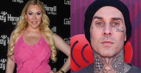 Split image of Shanna Moakler and Travis Barker