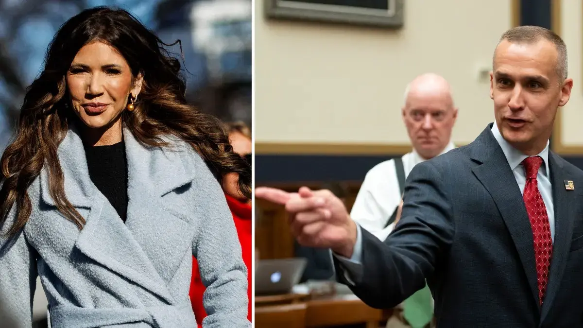 split of Kristi Noem, Corey Lewandowski. 