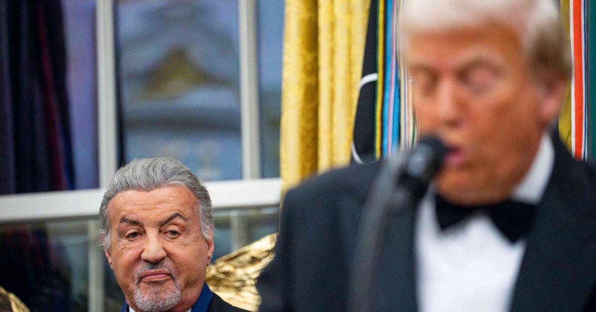 image of Stallone is a longtime friend of Trump.