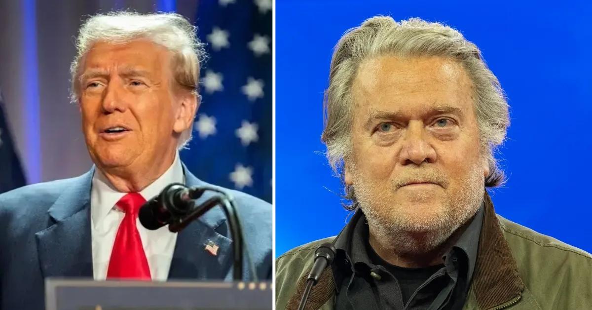 Photo of Donald Trump and Steve Bannon