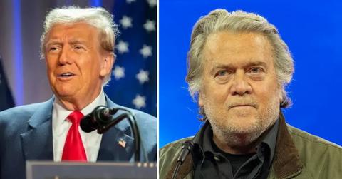 Photo of Donald Trump and Steve Bannon